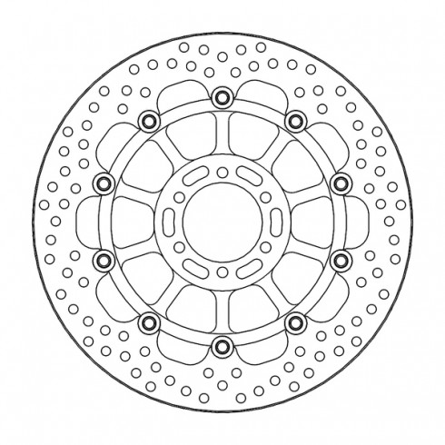 Disc frana fata MOTO-MASTER BRAKE DISC FLOAT HALO PRO KAWASAKI ZX-6 R 636 ABS 20-23 Disc frana fata MOTO-MASTER BRAKE DISC FLOAT HALO PRO KAWASAKI ZX-6 R 636 ABS 20-23