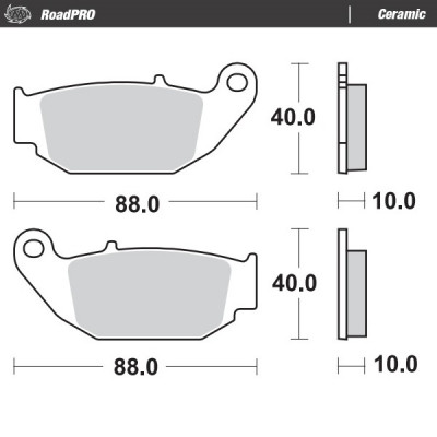 Placute frana MOTO-MASTER BRAKE PAD CERAMIC HONDA CRF 300 L ABS 23