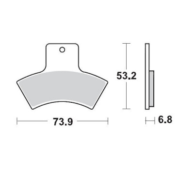 Placute frana MOTO-MASTER MM BRAKEPAD POLARIS TRAIL BOSS 330 2X4 13