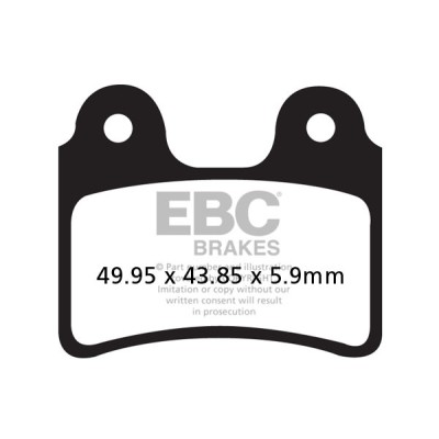 Placute frana EBC BRAKE PAD CARBON TT DIRT Placute frana EBC BRAKE PAD CARBON TT DIRT