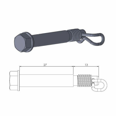 Șuruburi pentru plăcuțe de frână  MOTO-MASTER BRAKE CALIPER PIN GAS GAS MC 65 23