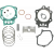 Kit piston WISECO PISTON KIT W/GASKET TRX 450 FM 04 thumb