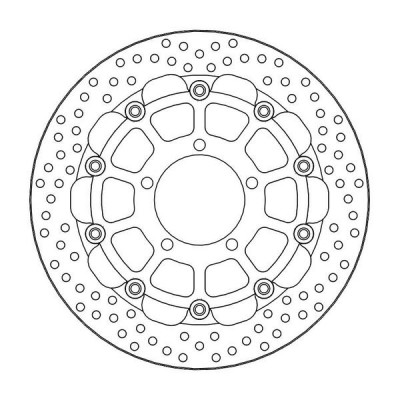 Disc frana MOTO-MASTER BRAKE ROTOR FLOAT ROUND 5 KAWASAKI	ZX-10 R 1000 ABS 23