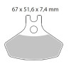 Placute frana MOTO-MASTER BRAKE PAD SINTER ATV NITR CAN AM (BRP) DS 450 EFI 2x4 15