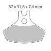 Placute frana MOTO-MASTER BRAKE PAD SINTER ATV NITR CAN AM (BRP) DS 450 EFI 2x4 15 Placute frana MOTO-MASTER BRAKE PAD SINTER ATV NITR CAN AM (BRP) DS 450 EFI 2x4 15 thumb