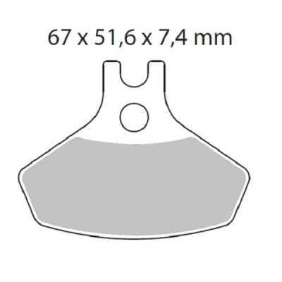 Placute frana MOTO-MASTER BRAKE PAD SINTER ATV NITR CAN AM (BRP) DS 450 EFI 2x4 15