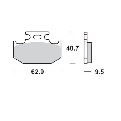 Placute frana MOTO-MASTER MM BRAKEPAD SUZUKI DR 650 S 23