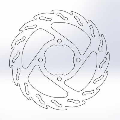 Disc frana MOTO-MASTER BRAKE ROTOR FLAME GAS GAS MC 65 22