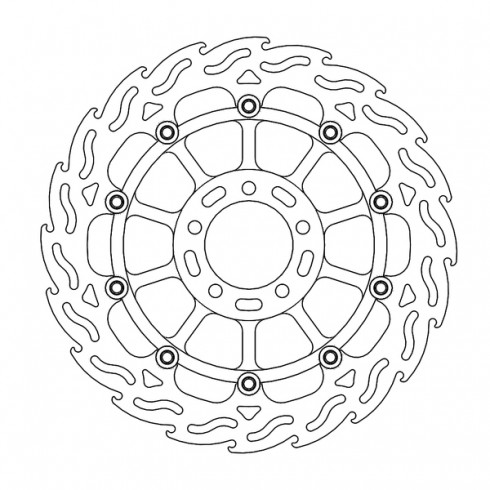 Disc frana MOTO-MASTER BRAKE ROTOR FLOAT FLAME R. Disc frana MOTO-MASTER BRAKE ROTOR FLOAT FLAME R.
