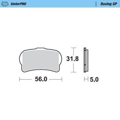 Placute frana MOTO-MASTER BRAKE PAD SINTER RACING HONDA MONTESA COTA 301 RR 21