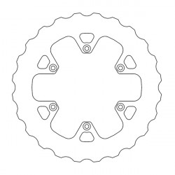 Disc de frana MOTO-MASTER BRAKE ROTOR FIX WAVE MUD RIEJU MR 300 23