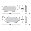 Placute frana MOTO-MASTER BRAKE PAD SINTER RACE MX KAWASAKI KX 250 23 thumb