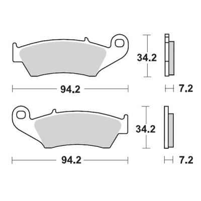 Placute frana MOTO-MASTER BRAKE PAD SINTER RACE MX KAWASAKI KX 250 23
