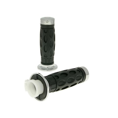 Set mânere cu tub de accelerație cromat 101 OCTANE BT17295