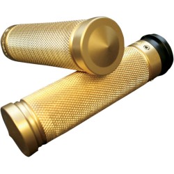 Mânere pentru ghidon ACCUTRONIX knurled fly-by-wire brass ACCUTRONIX GR101-K5