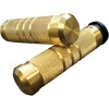 Mânere pentru ghidon ACCUTRONIX cu striații și caneluri fly-by-wire alamă ACCUTRONIX GR101-KG5