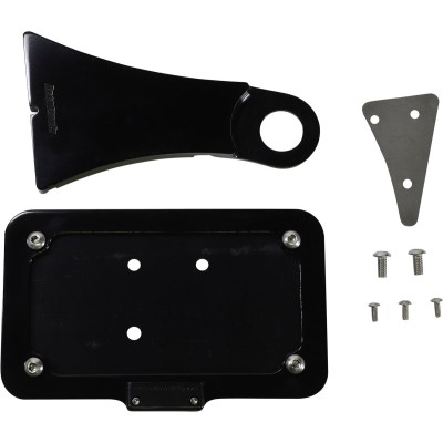 Montaj lateral pentru număr de înmatriculare ACCUTRONIX negru HD SPORTSTER ACCUTRONIX LPF114HV-B