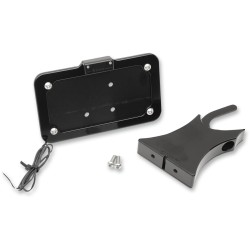 Montaj lateral pentru plăcuța de înmatriculare ACCUTRONIX negru HONDA ACCUTRONIX LPF121HV-B