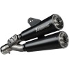 Tobă de eșapament slip-on line dual din oțel inoxidabil/negru/conductă de titan AKRAPOVIC S-B12SO25-HISSSBL