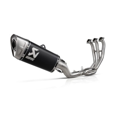 Sistem complet din oțel inoxidabil și titan AKRAPOVIC S-Y9R24-APTBL pentru linie de curse