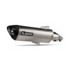 Tobă slip-on line din oțel inoxidabil cu capăt din carbon AKRAPOVIC S-Y125SO6-HRSS