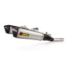 Slip-on line dual muffler titanium carbon end cap AKRAPOVIC S-B16SO5-HZAAT
