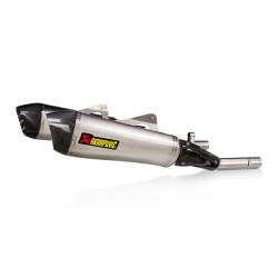 Slip-on line dual muffler titanium carbon end cap AKRAPOVIC S-B16SO5-HZAAT Slip-on line dual muffler titanium carbon end cap AKRAPOVIC S-B16SO5-HZAAT