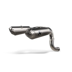 Slip-on line dual muffler titanium AKRAPOVIC S-D10SO8-HCHNT Slip-on line dual muffler titanium AKRAPOVIC S-D10SO8-HCHNT