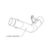Tub de legătură din oțel inoxidabil AKRAPOVIC L-B10R1