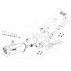 Distanțier din aluminiu AKRAPOVIC P-DR158