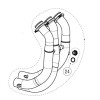 Set colectoare oțel inoxidabil AKRAPOVIC H-Y9R5