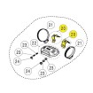 Clema pentru scut termic din oțel inoxidabil AKRAPOVIC P-X308 thumb