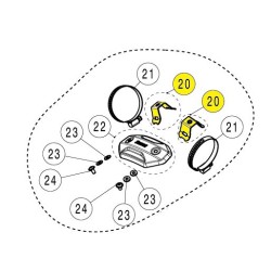 Clema pentru scut termic din oțel inoxidabil AKRAPOVIC P-X308