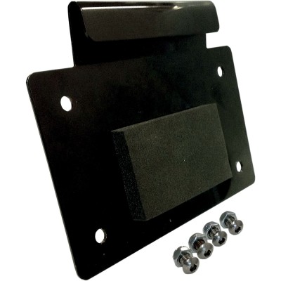 Suport pentru număr de înmatriculare negru ALLOY ART LD-1
