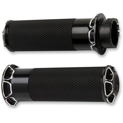 Mânere beveled fusion throttle by cable black ARLEN NESS 07-331 Mânere beveled fusion throttle by cable black ARLEN NESS 07-331