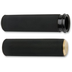 Mânere knurled fusion throttle by cable black brass endcap ARLEN NESS 07-332 Mânere knurled fusion throttle by cable black brass endcap ARLEN NESS 07-332