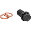 Șurub banjo M12x1.25 negru 12-pt dual F/R MC softail ARLEN NESS 300-834 thumb
