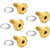 Set de șuruburi pentru rotor față HOLESHOT 5 spițe MNT auriu ARLEN NESS 300-922