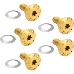 Set de șuruburi pentru rotor față HOLESHOT 5 spițe MNT auriu ARLEN NESS 300-922
