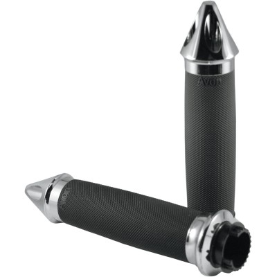 Mânere custom contour spike metric touring chrome AVON GRIPS MT-CC-85-CH-SPK