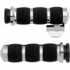 Mânere air cushion chrome cu throttle boss AVON GRIPS AIR-90-BOSS