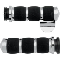 Mânere air cushion chrome cu throttle boss AVON GRIPS AIR-90-BOSS