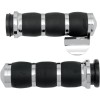 Mânere velvet air cushion chrome cu throttle boss AVON GRIPS AIR-93-BOSS