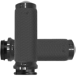 Mânere memory foam rotunde negre mari throttle-by-wire AVON GRIPS MF-63B-ANO-FLY Mânere memory foam rotunde negre mari throttle-by-wire AVON GRIPS MF-63B-ANO-FLY