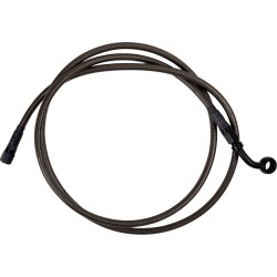 Furtun de frână superior cu acoperire din carbon și fitinguri negre +6 ALTE 254-30-51133-6 Furtun de frână superior cu acoperire din carbon și fitinguri negre +6 ALTE 254-30-51133-6