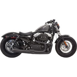 Sistem de evacuare ROAD RAGE II MEGA BLACK cu capete negre BASSANI XHAUST 1X32RB