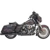 Sistem de evacuare true-dual down under straight black BASSANI XHAUST 1F76RB