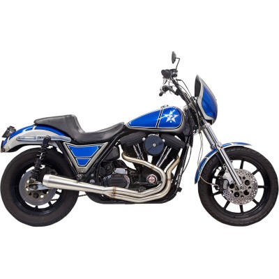Tobă Road Rage 3 stainless system 2 into 1 muffler BASSANI XHAUST 1FXRSS