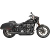 Sistem de evacuare 2-1 road rage cu amortizoare megafon negru BASSANI XHAUST 1S81RB