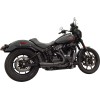 Sistem de evacuare Short Ripper 2:1 negru 49 State M8 Softail BASSANI XHAUST 1S75RBE